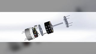 Visualizzazione 3D del motore ECM Changzhou Trustec