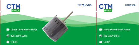 UL Direct Drive HVAC Blower Motor 208~230VAC 1/2HP 1075/3RPM Air Handler Motor